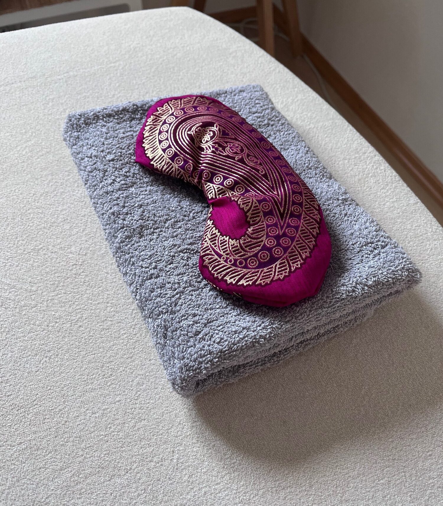 Praxisalltag Verwendung des Augenkissen im Praxisalltag