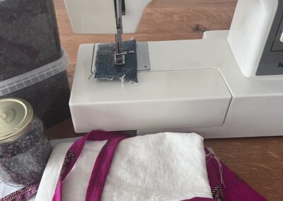 benötigten Sachen zur Anfertigung des Augenkissens