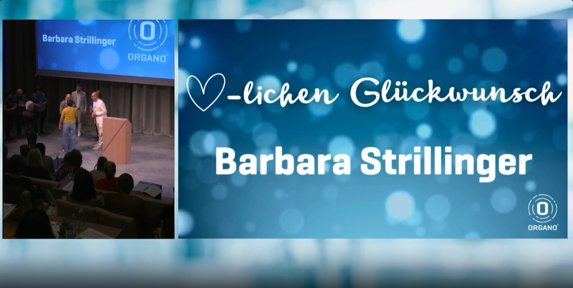 Ehrung - 10 Jahre Organetikerin