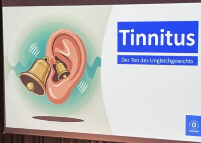 Vortragsbeginn - Tinnitus der Ton des Ungleichgewichts