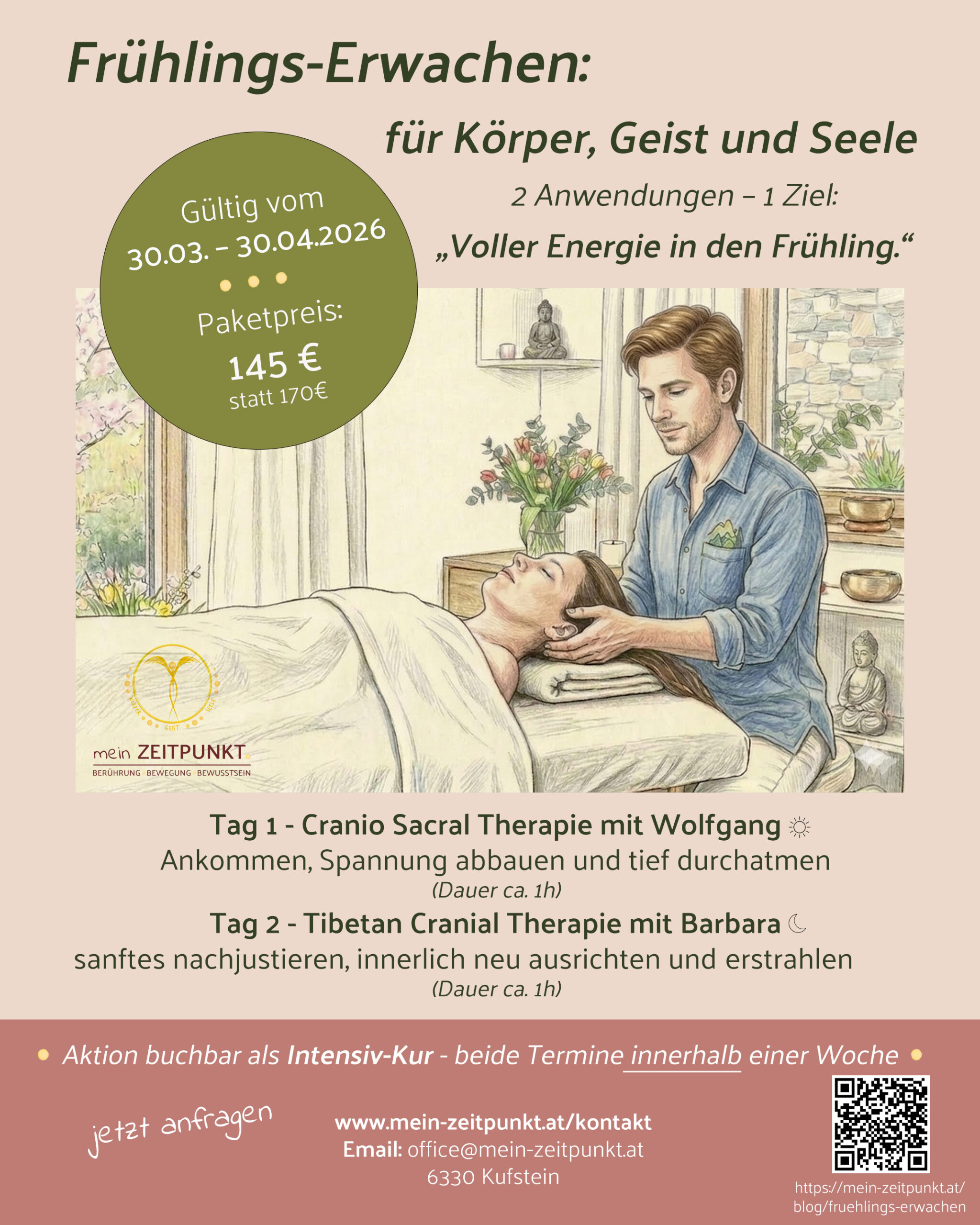 Frühlings-Aktion mein Zeitpunkt- Frühlingserwachen für Körper, Geist und Seele