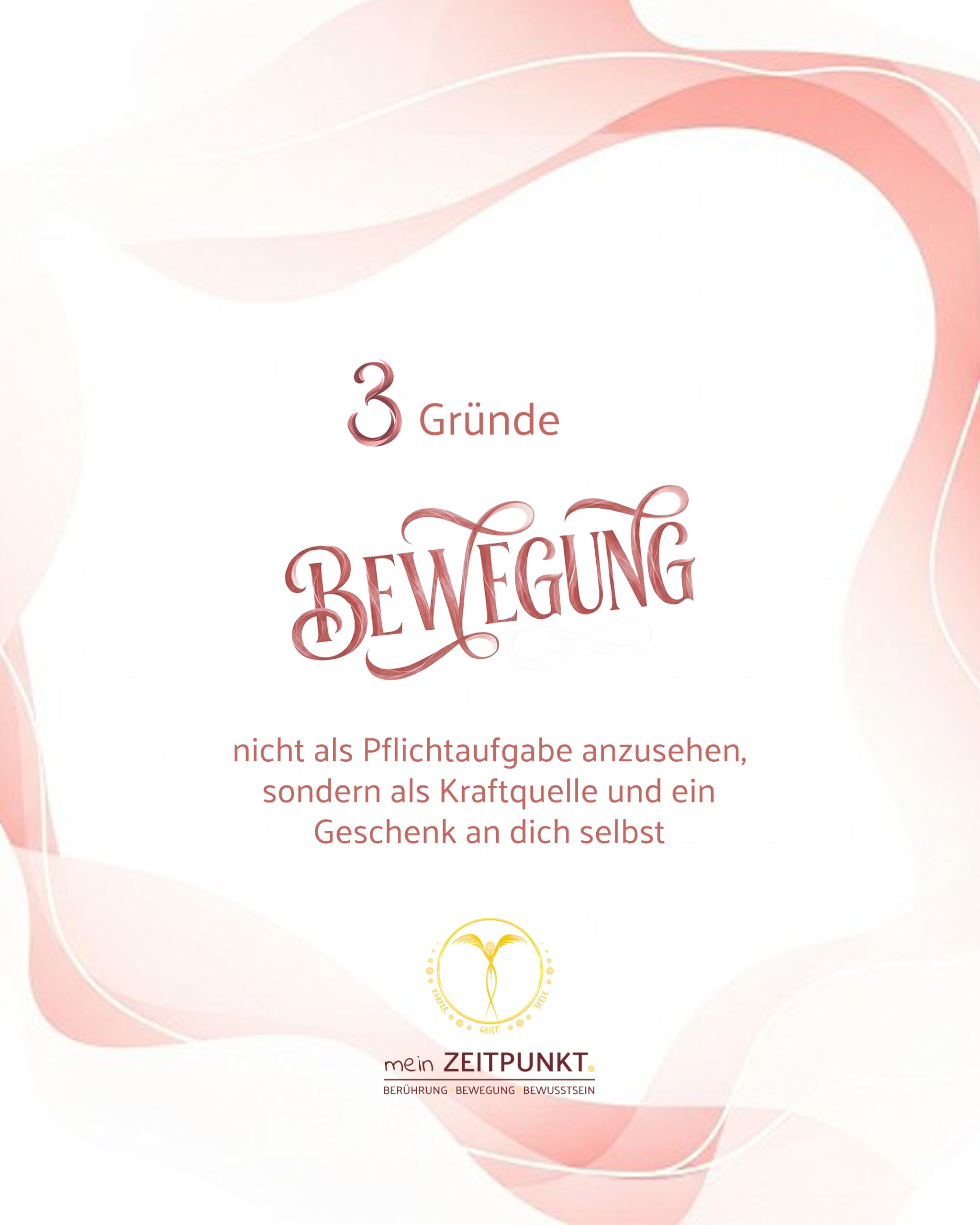 Bewegung nicht als Pflichtaufgabe zusehen, sondern als Kraftquelle und Geschenk an dich selbst